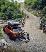 Vonóhorogra szerelhető kerékpártartó